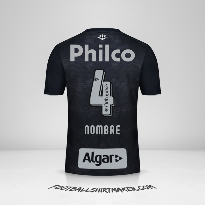 Jersey Santos FC 2019/20 Tercera -  nombre - 4