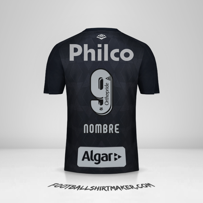 Jersey Santos FC 2019/20 Tercera -  nombre - 9