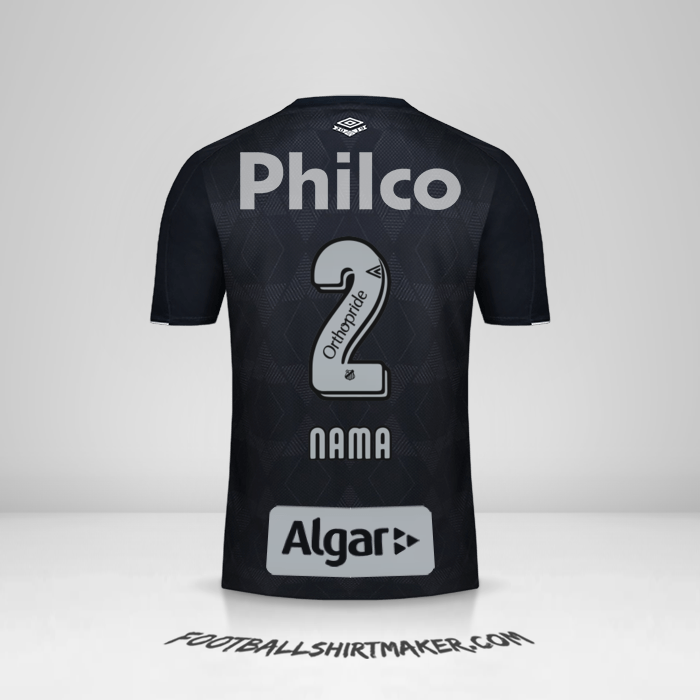 Jersey Santos FC 2019/20 Ketiga -  nama - 2