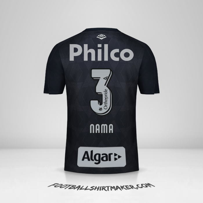 Jersey Santos FC 2019/20 Ketiga -  nama - 3
