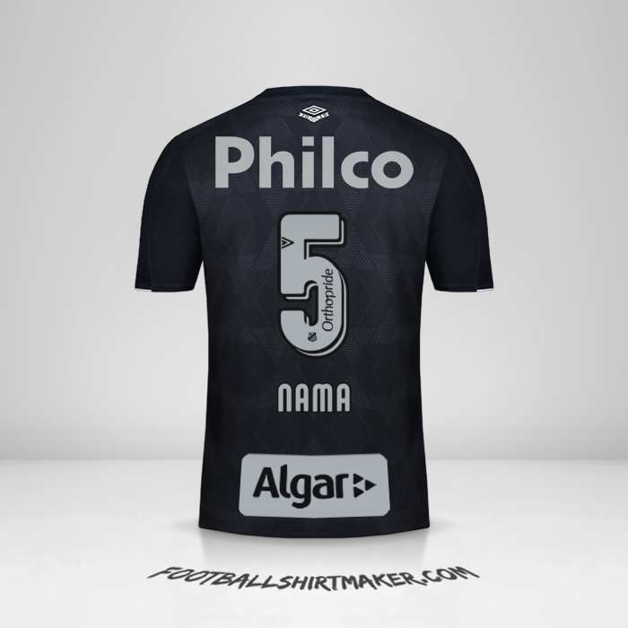 Jersey Santos FC 2019/20 Ketiga -  nama - 5