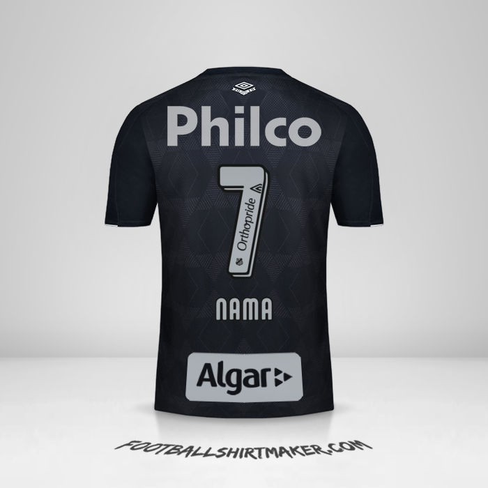 Jersey Santos FC 2019/20 Ketiga -  nama - 7