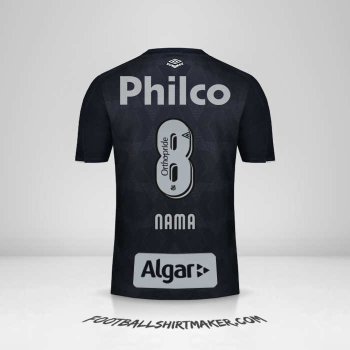 Jersey Santos FC 2019/20 Ketiga -  nama - 8