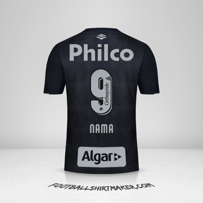 Jersey Santos FC 2019/20 Ketiga -  nama - 9