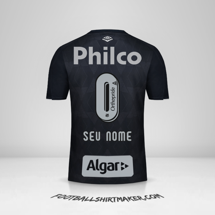 Camisa Santos FC 2019/20 III -  seu nome - 0
