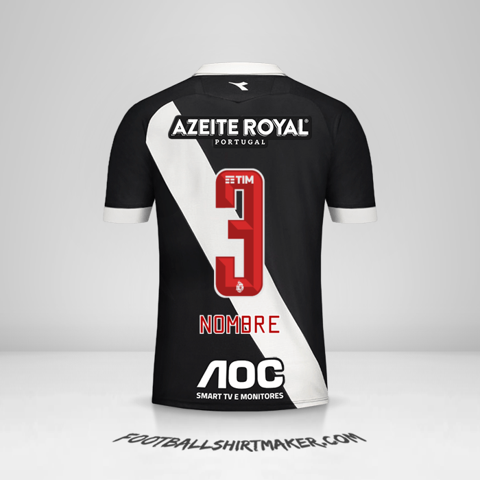 Jersey Vasco da Gama 2019/20 -  nombre - 3