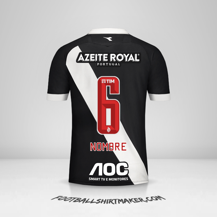 Jersey Vasco da Gama 2019/20 -  nombre - 6