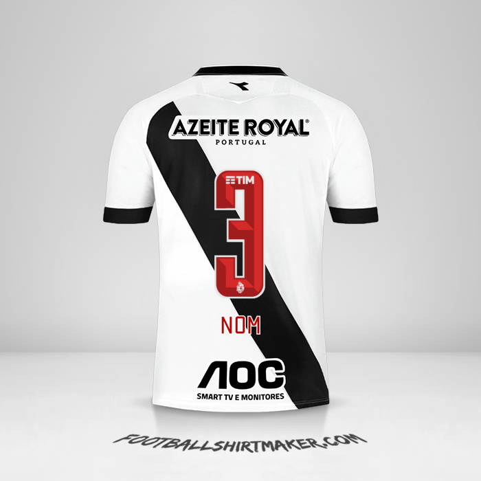 Maillot Vasco da Gama 2019/20 Extérieur -  nom - 3