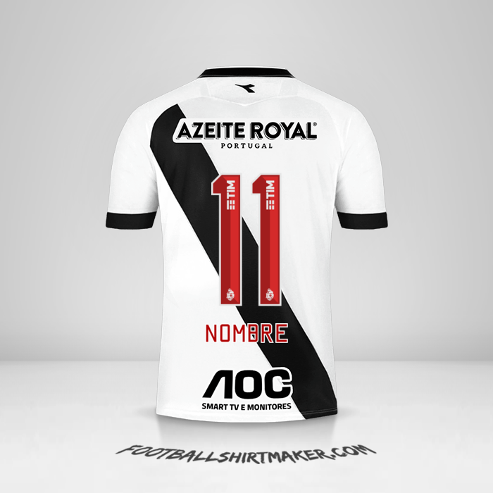 Jersey Vasco da Gama 2019/20 Visita -  nombre - 11