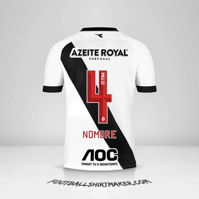 Jersey Vasco da Gama 2019/20 Visita -  nombre - 4