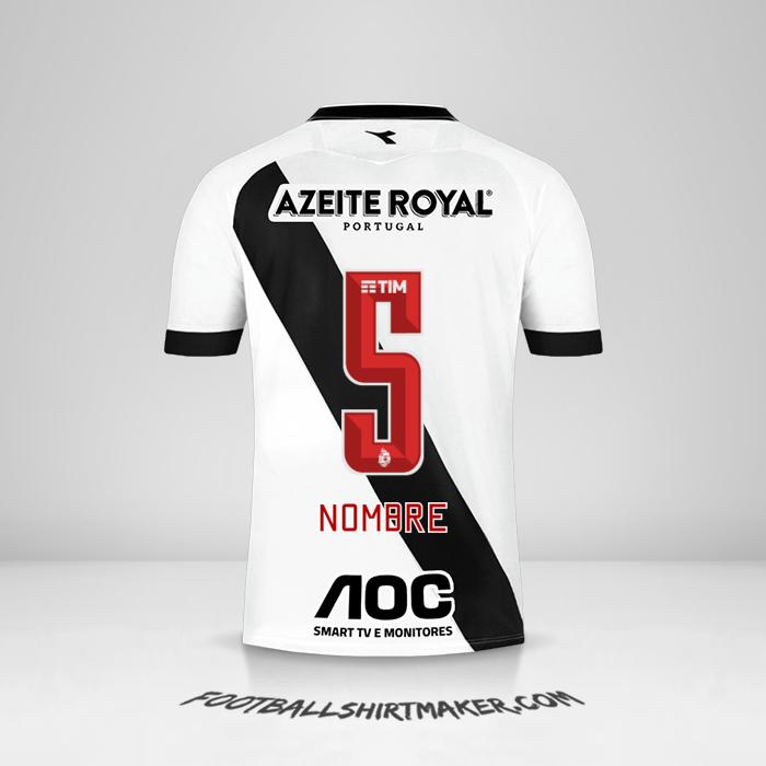 Jersey Vasco da Gama 2019/20 Visita -  nombre - 5