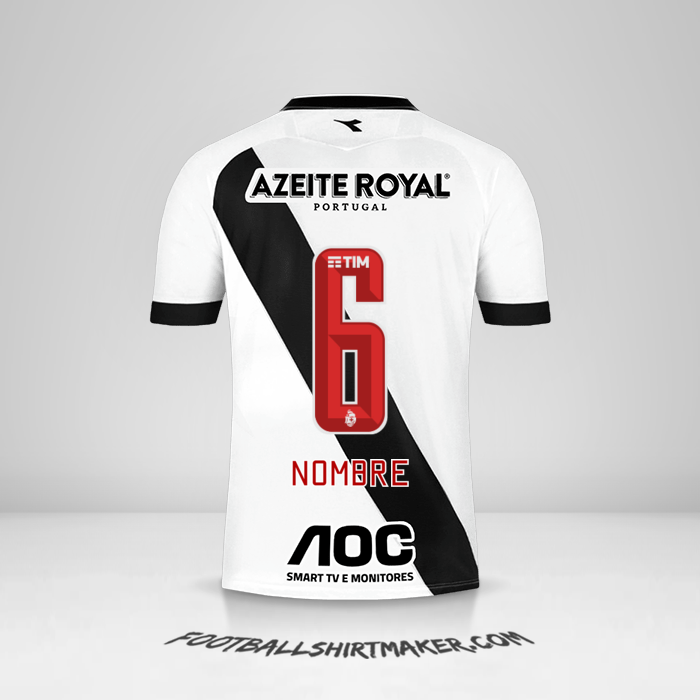 Jersey Vasco da Gama 2019/20 Visita -  nombre - 6