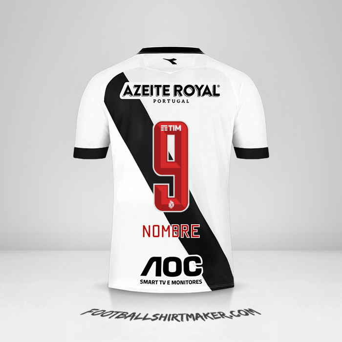 Jersey Vasco da Gama 2019/20 Visita -  nombre - 9