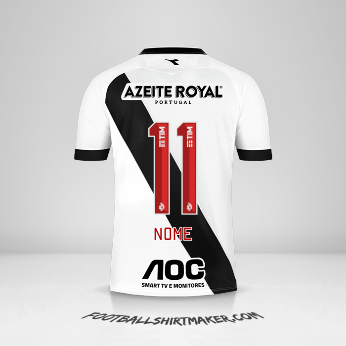 Camisa Vasco da Gama 2019/20 Alternativa -  nome - 11