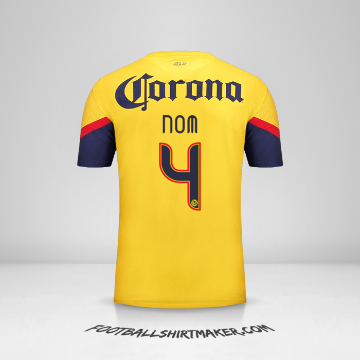 Maillot Club America 2012/13 -  nom - 4