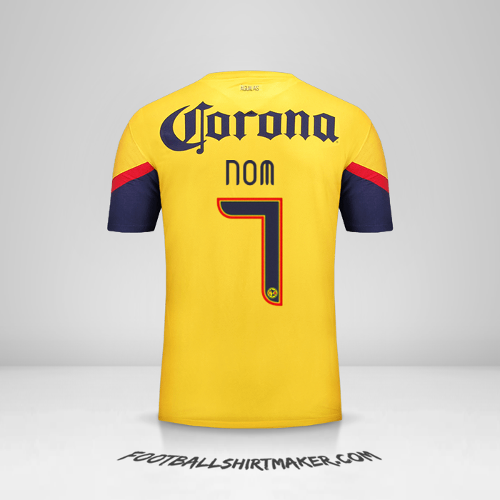 Maillot Club America 2012/13 -  nom - 7