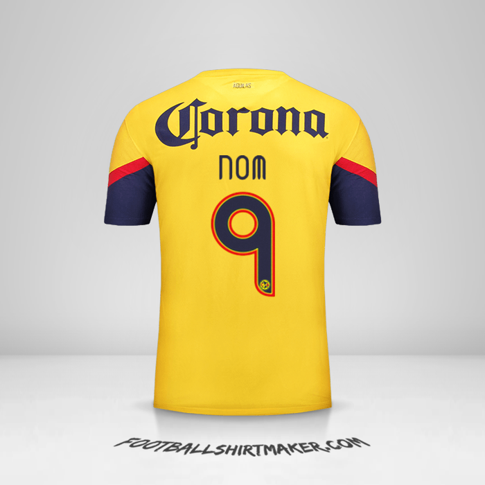 Maillot Club America 2012/13 -  nom - 9