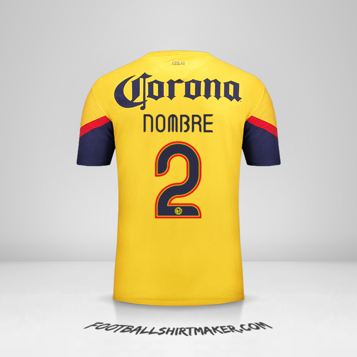 Jersey Club America 2012/13 -  nombre - 2