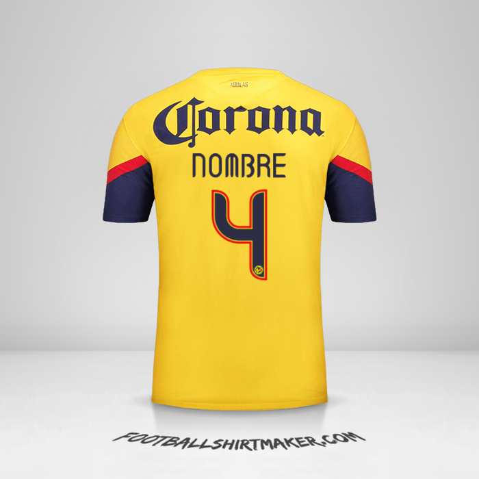 Jersey Club America 2012/13 -  nombre - 4