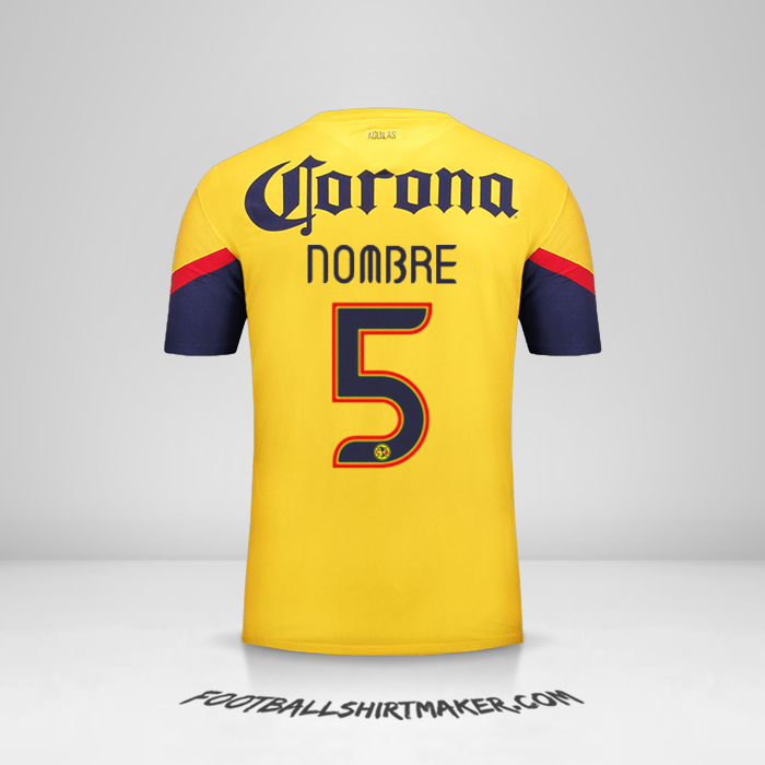 Jersey Club America 2012/13 -  nombre - 5
