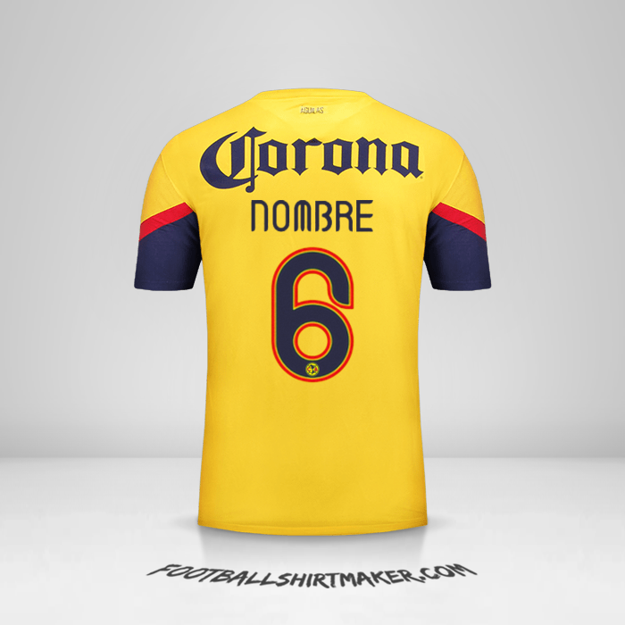 Jersey Club America 2012/13 -  nombre - 6