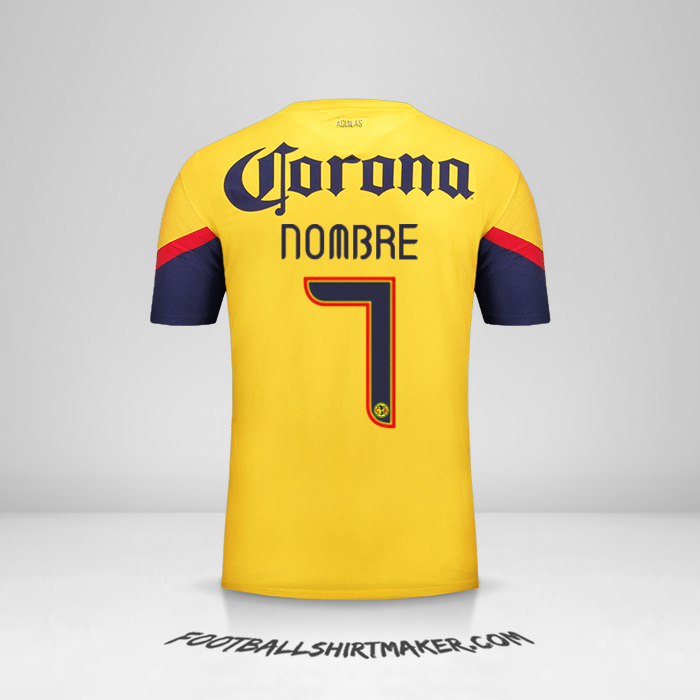 Jersey Club America 2012/13 -  nombre - 7