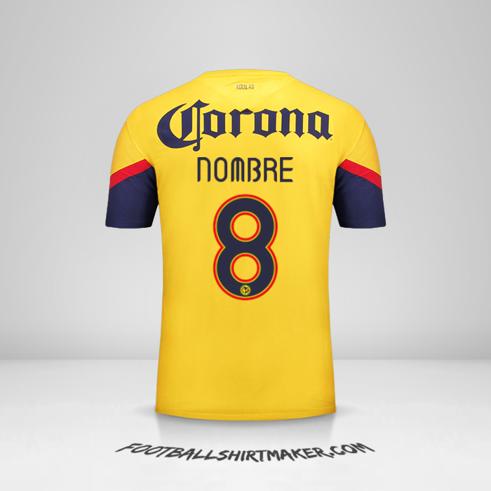Jersey Club America 2012/13 -  nombre - 8
