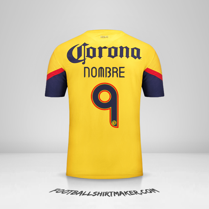 Jersey Club America 2012/13 -  nombre - 9