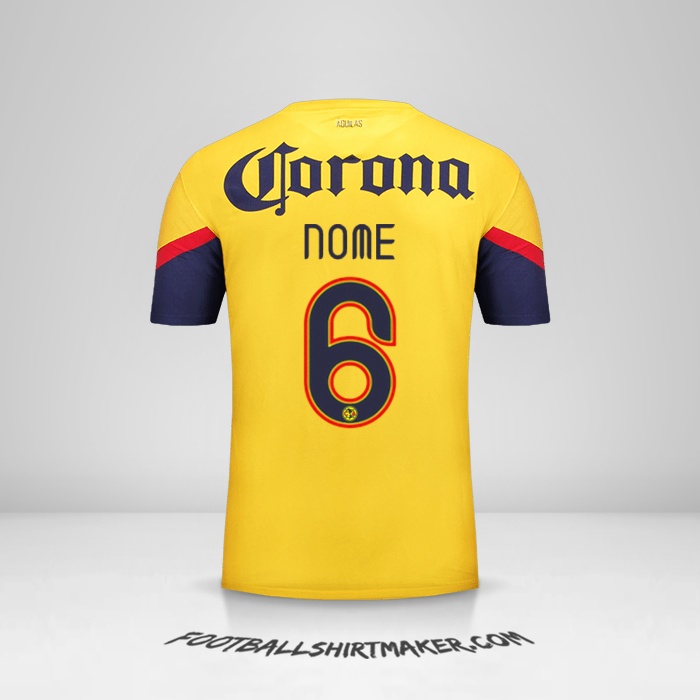 Camisa Club America 2012/13 -  nome - 6