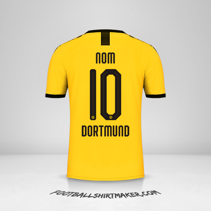 Maillot Borussia Dortmund Cup 2019/20 Domicile -  nom - 10