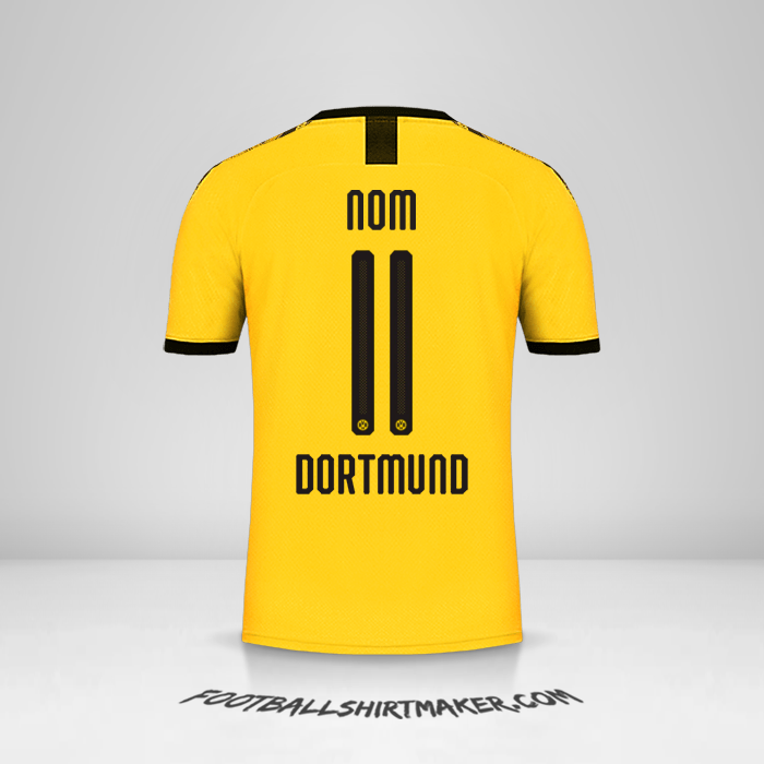 Maillot Borussia Dortmund Cup 2019/20 Domicile -  nom - 11