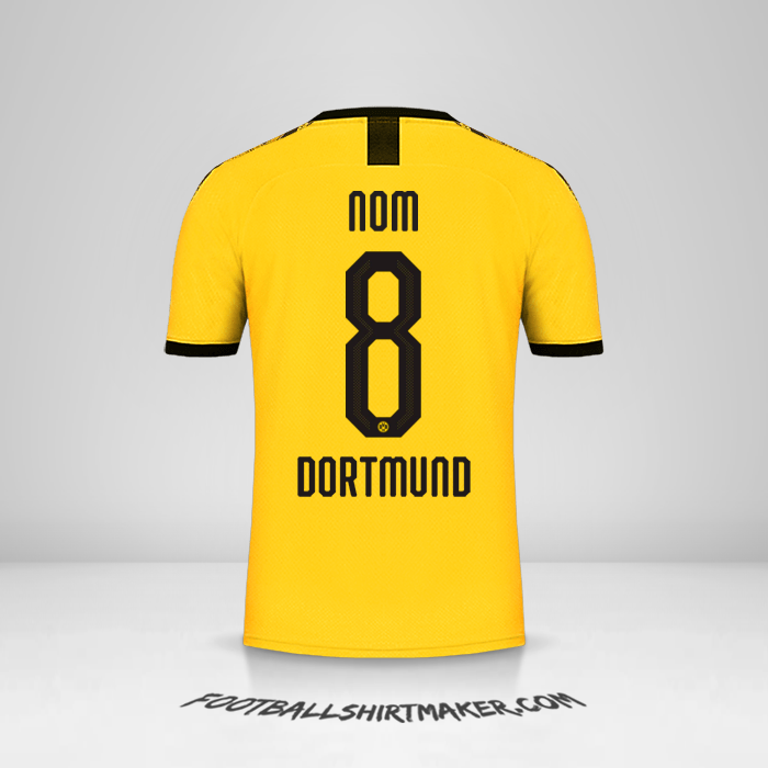 Maillot Borussia Dortmund Cup 2019/20 Domicile -  nom - 8