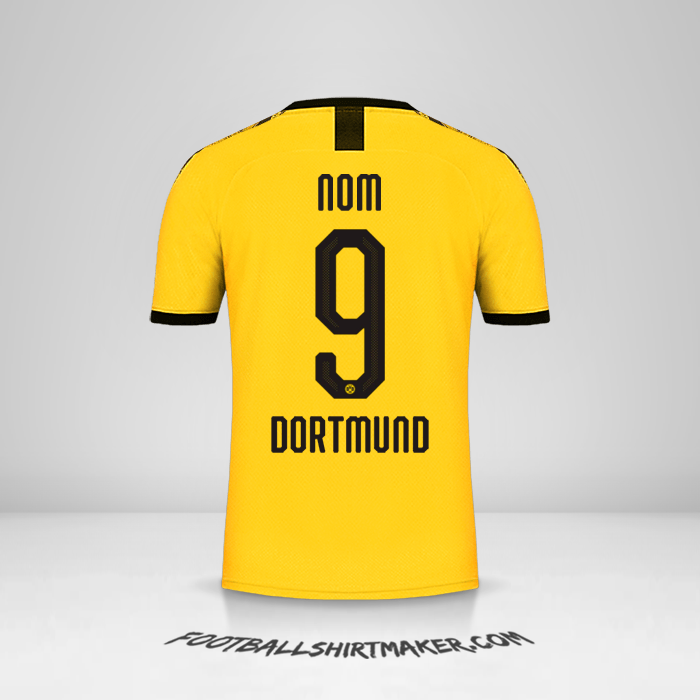 Maillot Borussia Dortmund Cup 2019/20 Domicile -  nom - 9