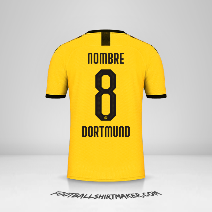 Jersey Borussia Dortmund Cup 2019/20 Local -  nombre - 8