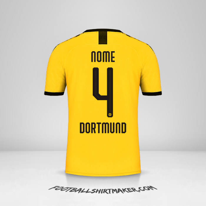 Maglia Borussia Dortmund Cup 2019/20 Prima -  nome - 4