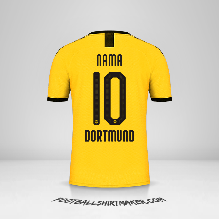 Jersey Borussia Dortmund Cup 2019/20 Kandang -  nama - 10