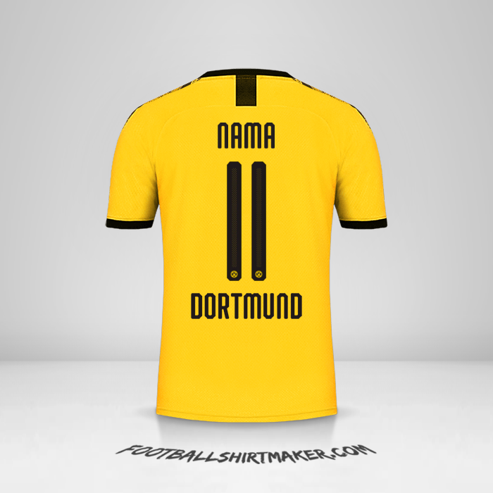 Jersey Borussia Dortmund Cup 2019/20 Kandang -  nama - 11