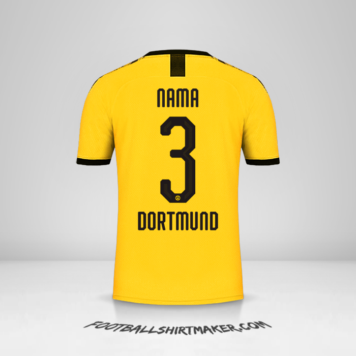 Jersey Borussia Dortmund Cup 2019/20 Kandang -  nama - 3