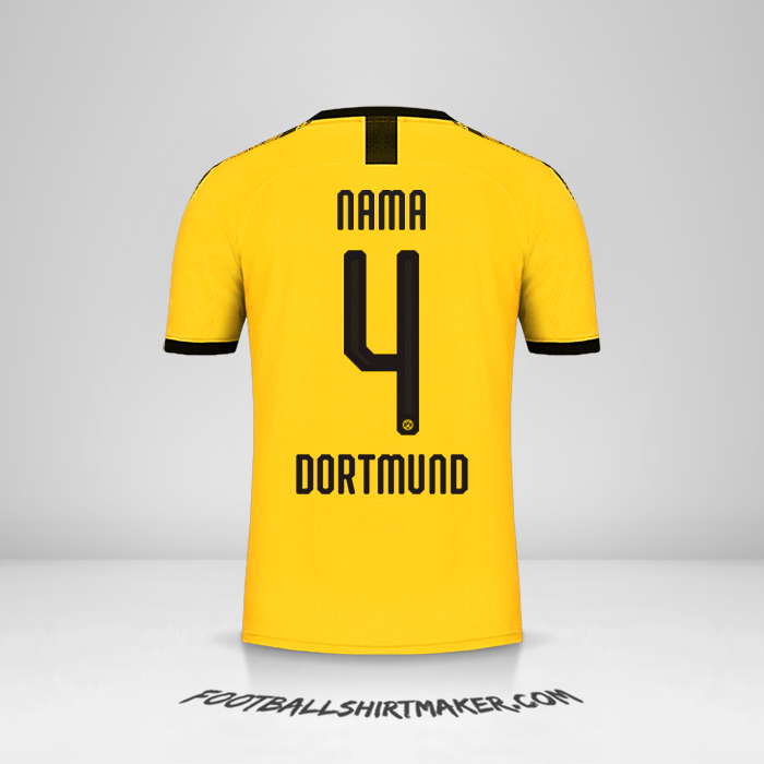 Jersey Borussia Dortmund Cup 2019/20 Kandang -  nama - 4
