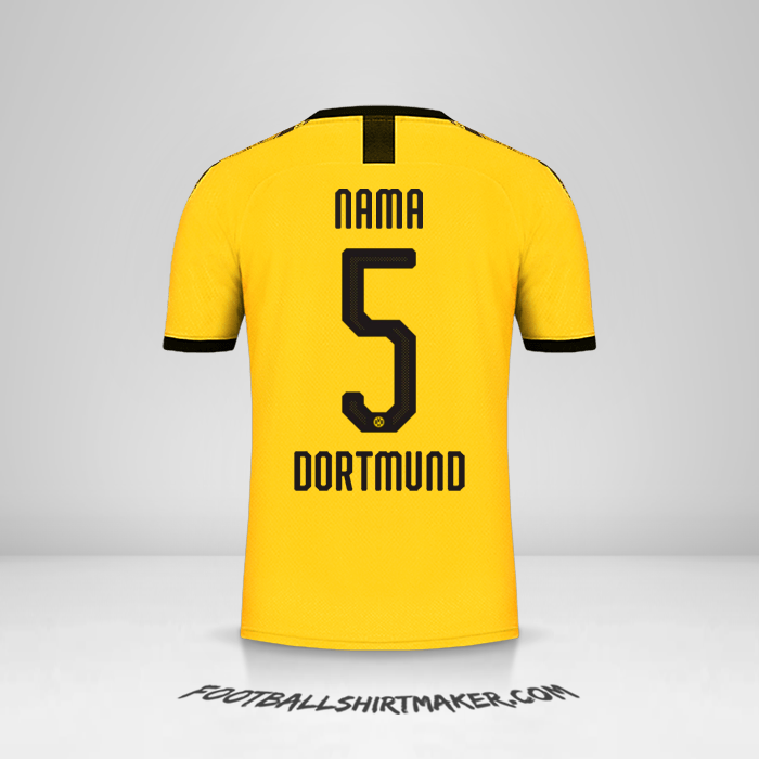 Jersey Borussia Dortmund Cup 2019/20 Kandang -  nama - 5
