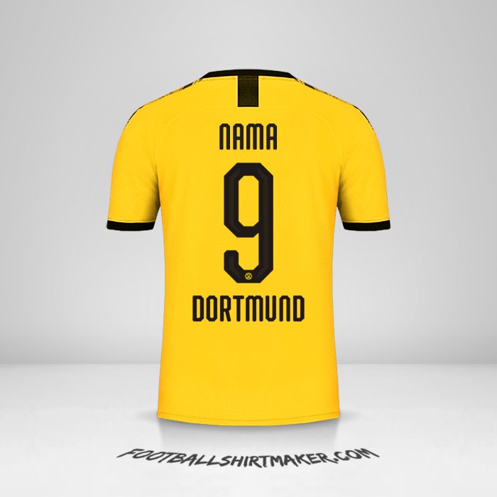 Jersey Borussia Dortmund Cup 2019/20 Kandang -  nama - 9