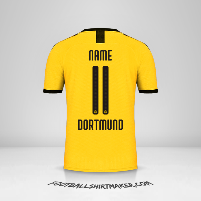 Trikot Borussia Dortmund Cup 2019/20 Heim -  name - 11