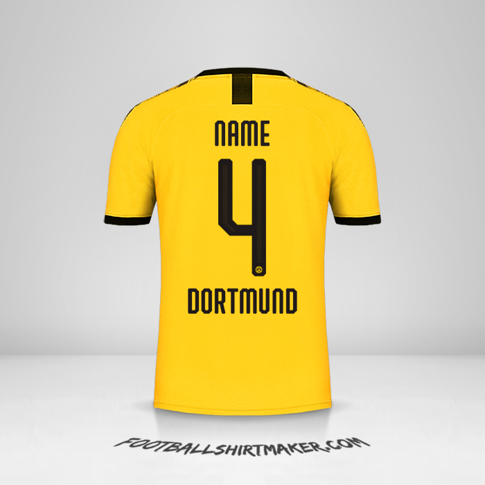 Trikot Borussia Dortmund Cup 2019/20 Heim -  name - 4