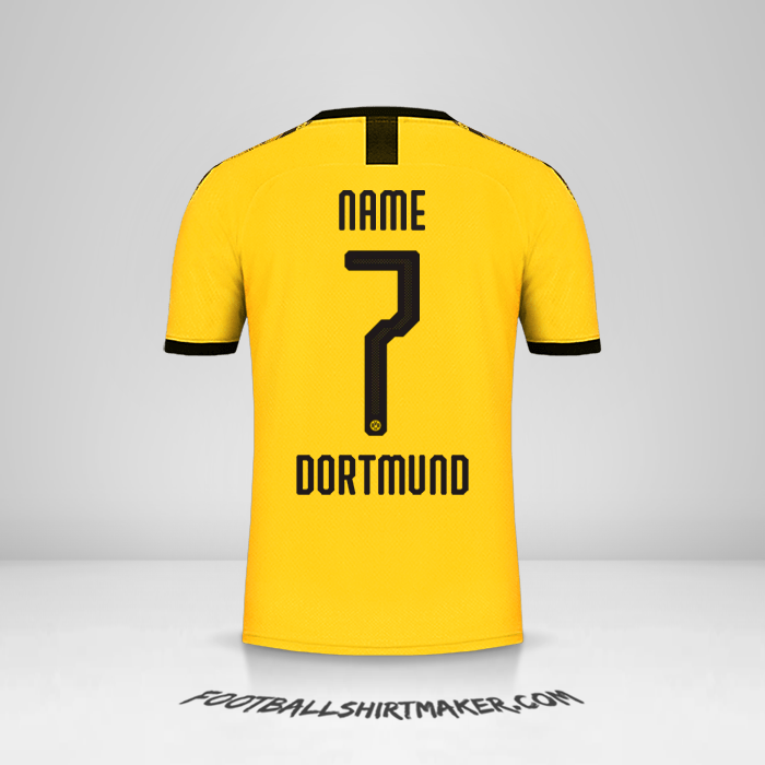 Trikot Borussia Dortmund Cup 2019/20 Heim -  name - 7