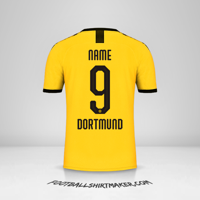 Trikot Borussia Dortmund Cup 2019/20 Heim -  name - 9