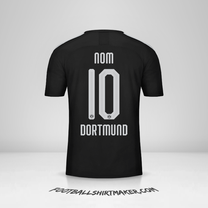 Maillot Borussia Dortmund Cup 2019/20 Extérieur -  nom - 10