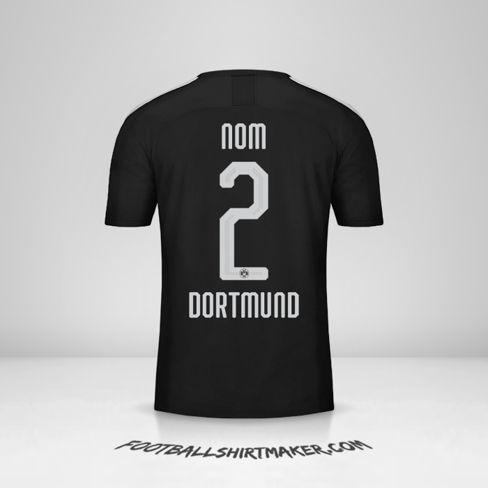 Maillot Borussia Dortmund Cup 2019/20 Extérieur -  nom - 2
