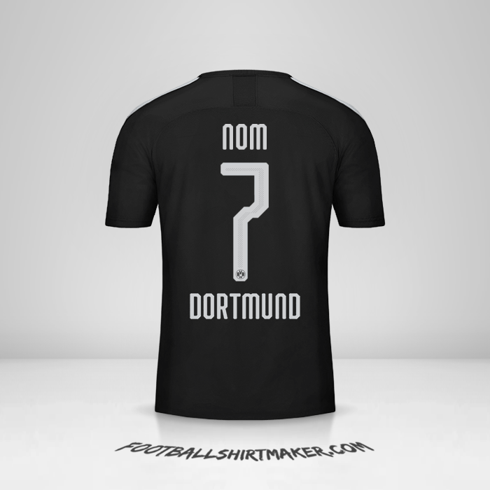 Maillot Borussia Dortmund Cup 2019/20 Extérieur -  nom - 7