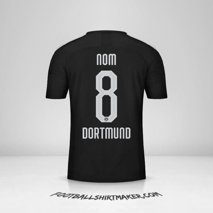 Maillot Borussia Dortmund Cup 2019/20 Extérieur -  nom - 8