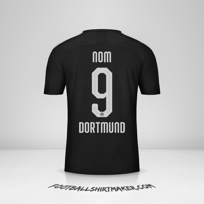 Maillot Borussia Dortmund Cup 2019/20 Extérieur -  nom - 9